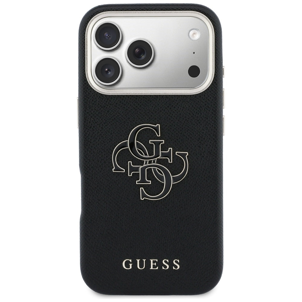 Housse pour Apple iPhone 17 Pro, Guess, Resin Logo, Noire