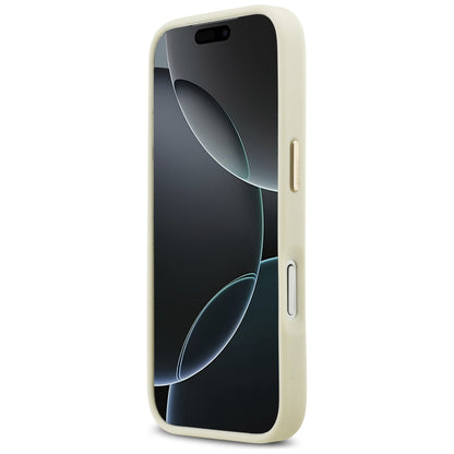 Hülle für Apple iPhone 17 Pro, Karl Lagerfeld, Script Logo, Beige