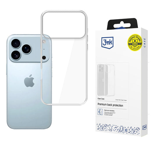 Étui pour Apple iPhone 17 Pro Max, 3MK, Clair, Transparent