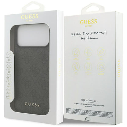 Étui pour Apple iPhone 17 Pro Max, Guess, 4G Classic, Noir