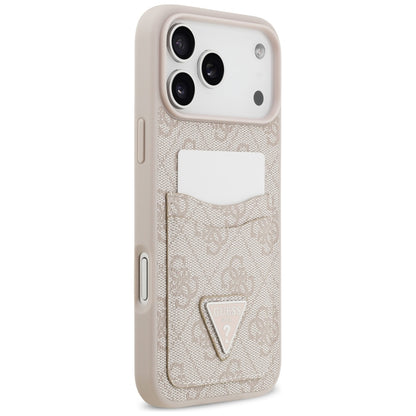 Hülle für Apple iPhone 17 Pro Max, Guess, 4G Double Card Triangle, Rosa