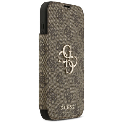 Hülle für Apple iPhone 17 Pro Max, Guess, 4G Metal Logo, Braun