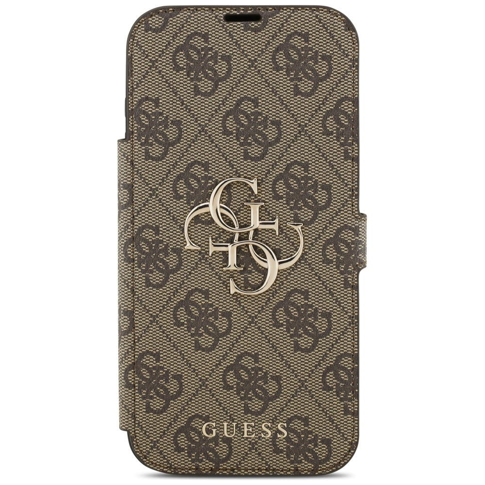 Hülle für Apple iPhone 17 Pro Max, Guess, 4G Metal Logo, Braun