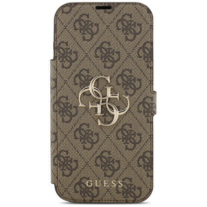 Hülle für Apple iPhone 17 Pro Max, Guess, 4G Metal Logo, Braun