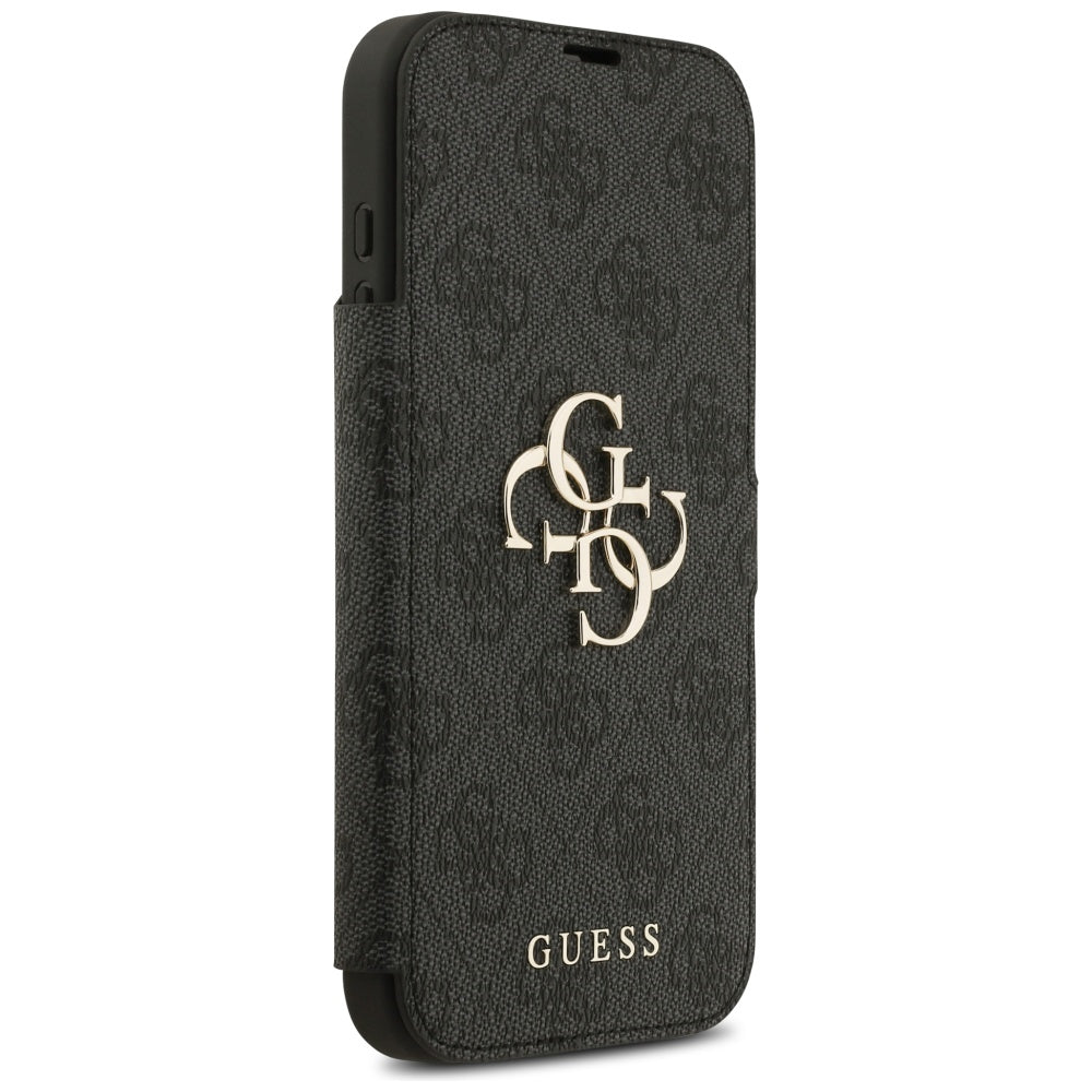 Étui pour Apple iPhone 17 Pro Max, Guess, Logo Métal 4G, Noir