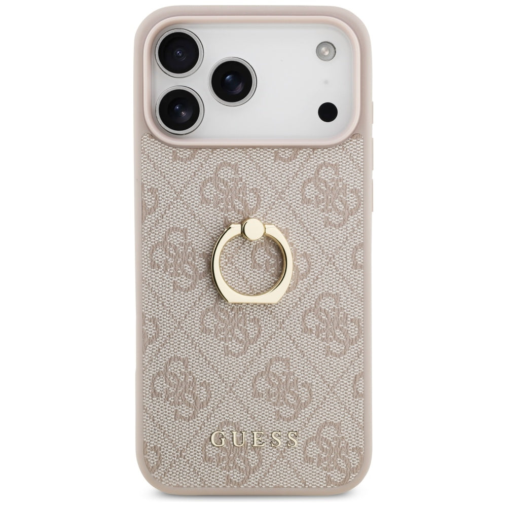 Étui pour Apple iPhone 17 Pro Max, Guess, 4G Ring Stand, Rose