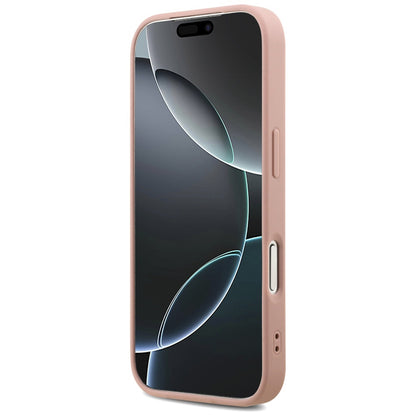 Étui pour Apple iPhone 17 Pro Max, Guess, Fixed Glitter Big 4G, Rose