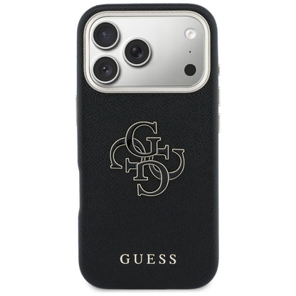Étui pour Apple iPhone 17 Pro Max, Guess, Resin Logo, Noir