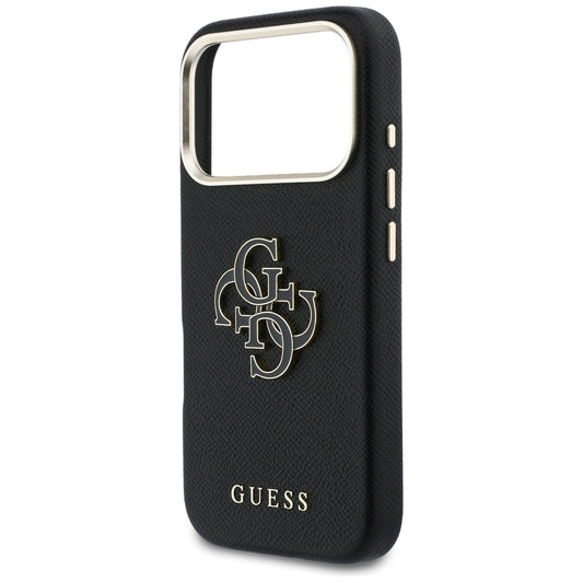 Étui pour Apple iPhone 17 Pro Max, Guess, Resin Logo, Noir