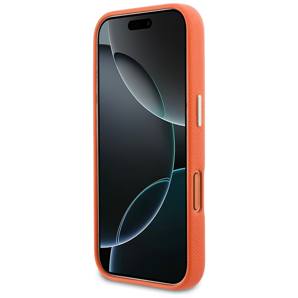 Housse pour Apple iPhone 17 Pro Max, GUESS, Logo Résine, Orange