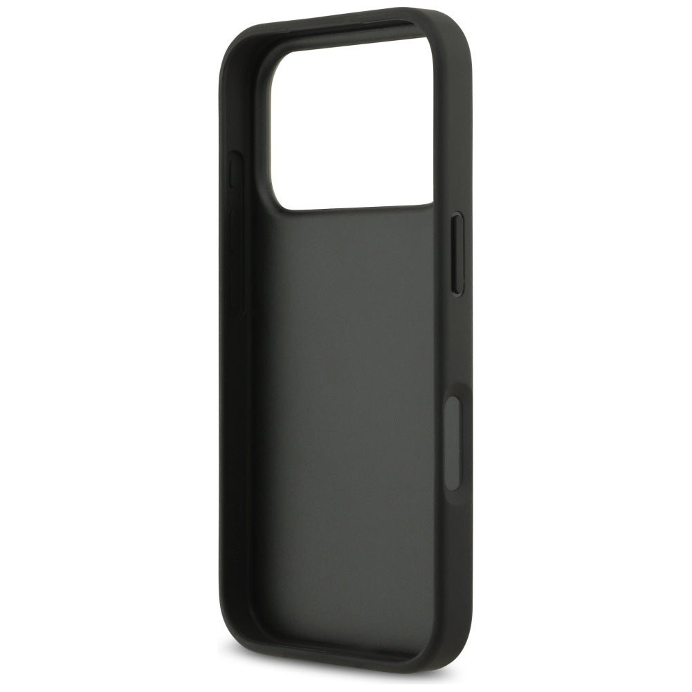 Housse pour Apple iPhone 17 Pro Max, Guess, Logo Triangle en Strass, Noire