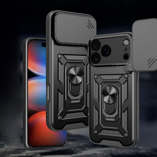 Housse pour Apple iPhone 17 Pro Max, Techsuit, CamShield, Noire