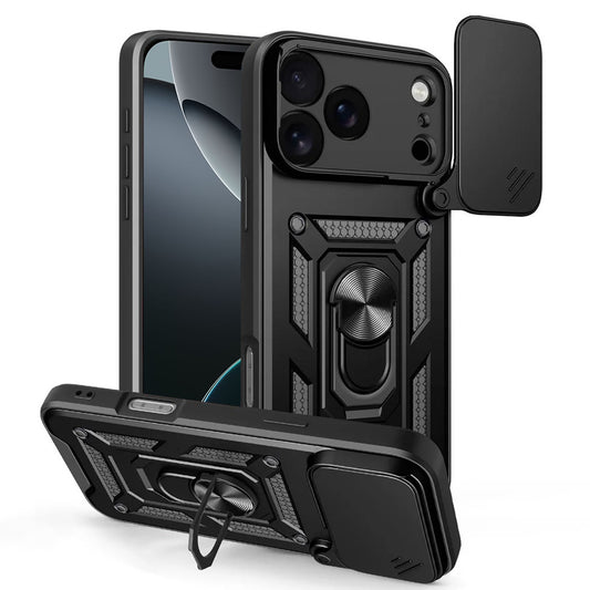 Housse pour Apple iPhone 17 Pro Max, Techsuit, CamShield, Noire