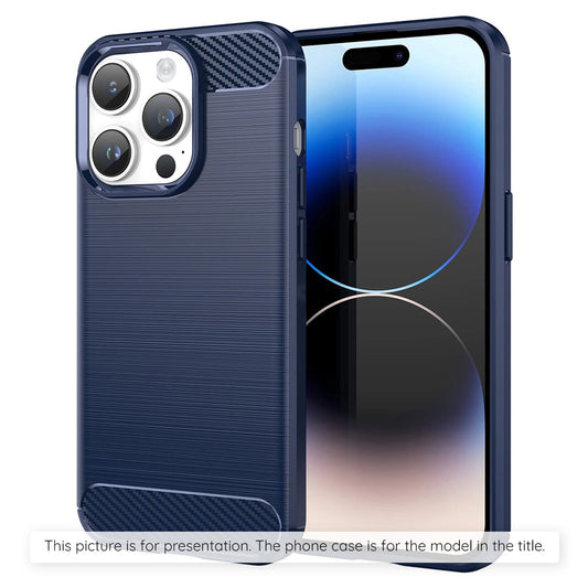 Housse pour Apple iPhone 17 Pro Max, Techsuit, Carbone, Bleue
