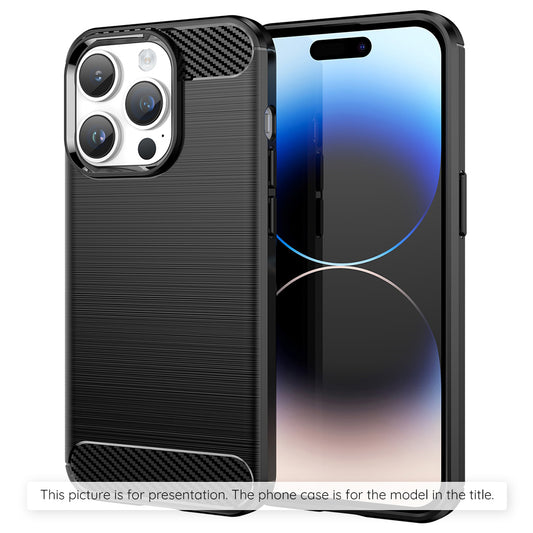Housse pour Apple iPhone 17 Pro Max, Techsuit, Carbone, Noire
