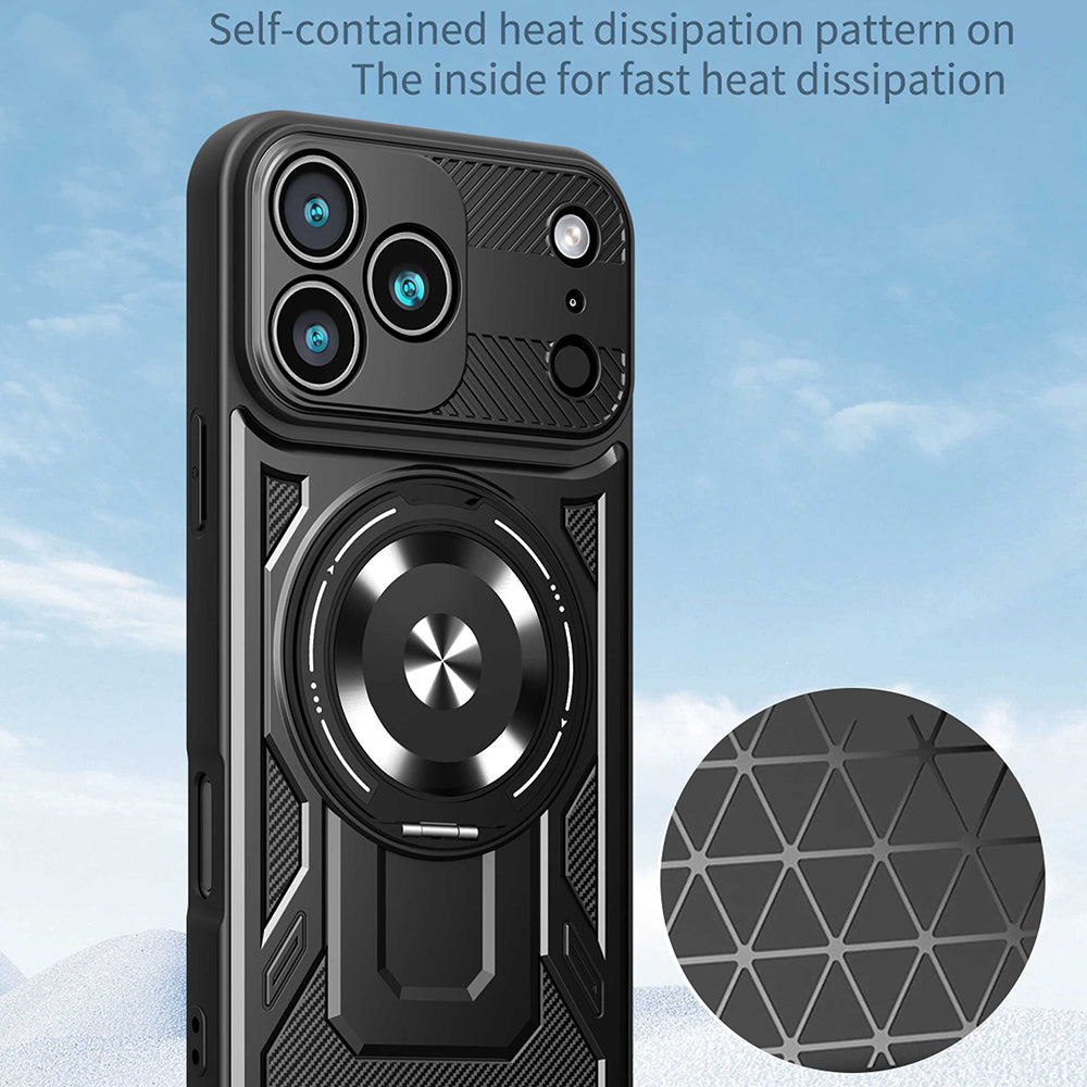Étui pour Apple iPhone 17 Pro Max, Techsuit, RuggedCam, Gris