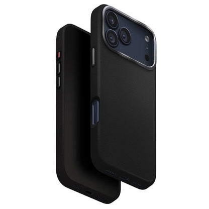 Hülle für Apple iPhone 17 Pro Max, UNIQ, Lyden Leatherette, Schwarz