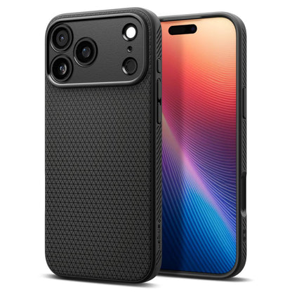 Hülle für Apple iPhone 17 Pro, Spigen, Liquid Air, Mattschwarz
