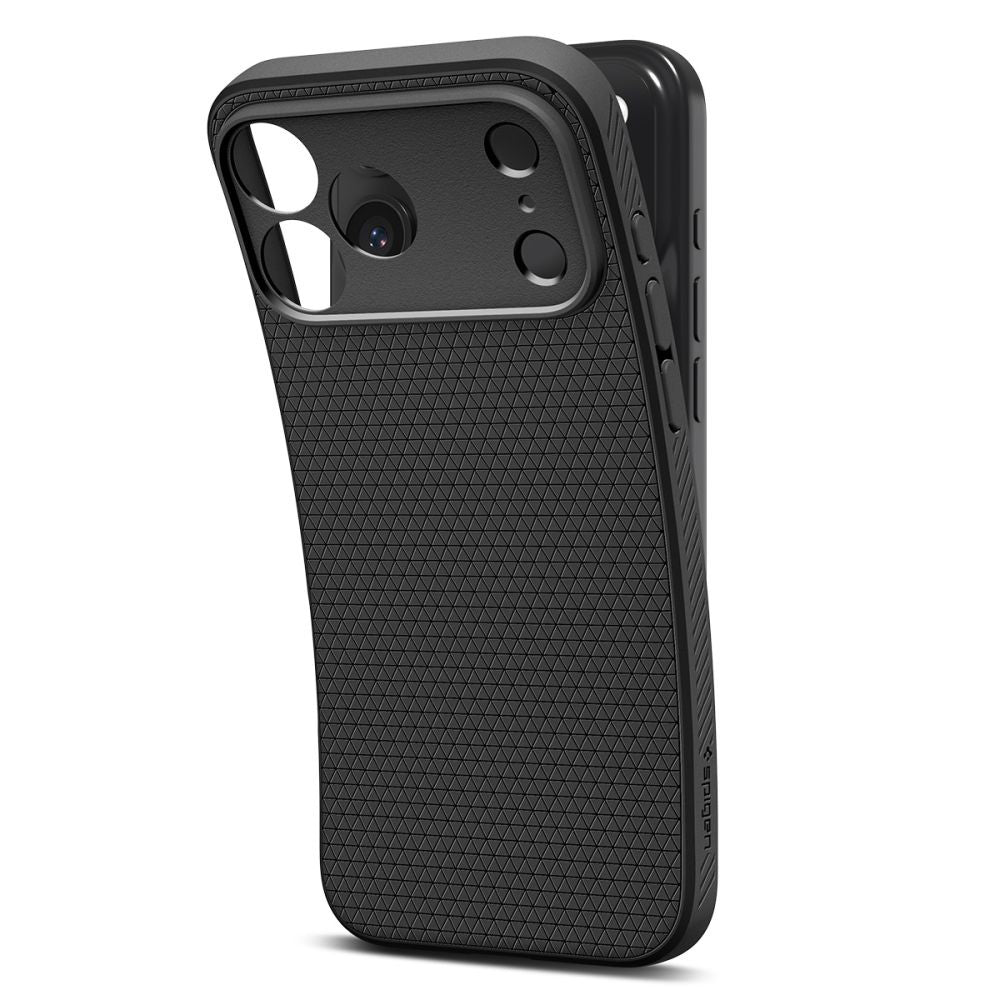 Hülle für Apple iPhone 17 Pro, Spigen, Liquid Air, Mattschwarz