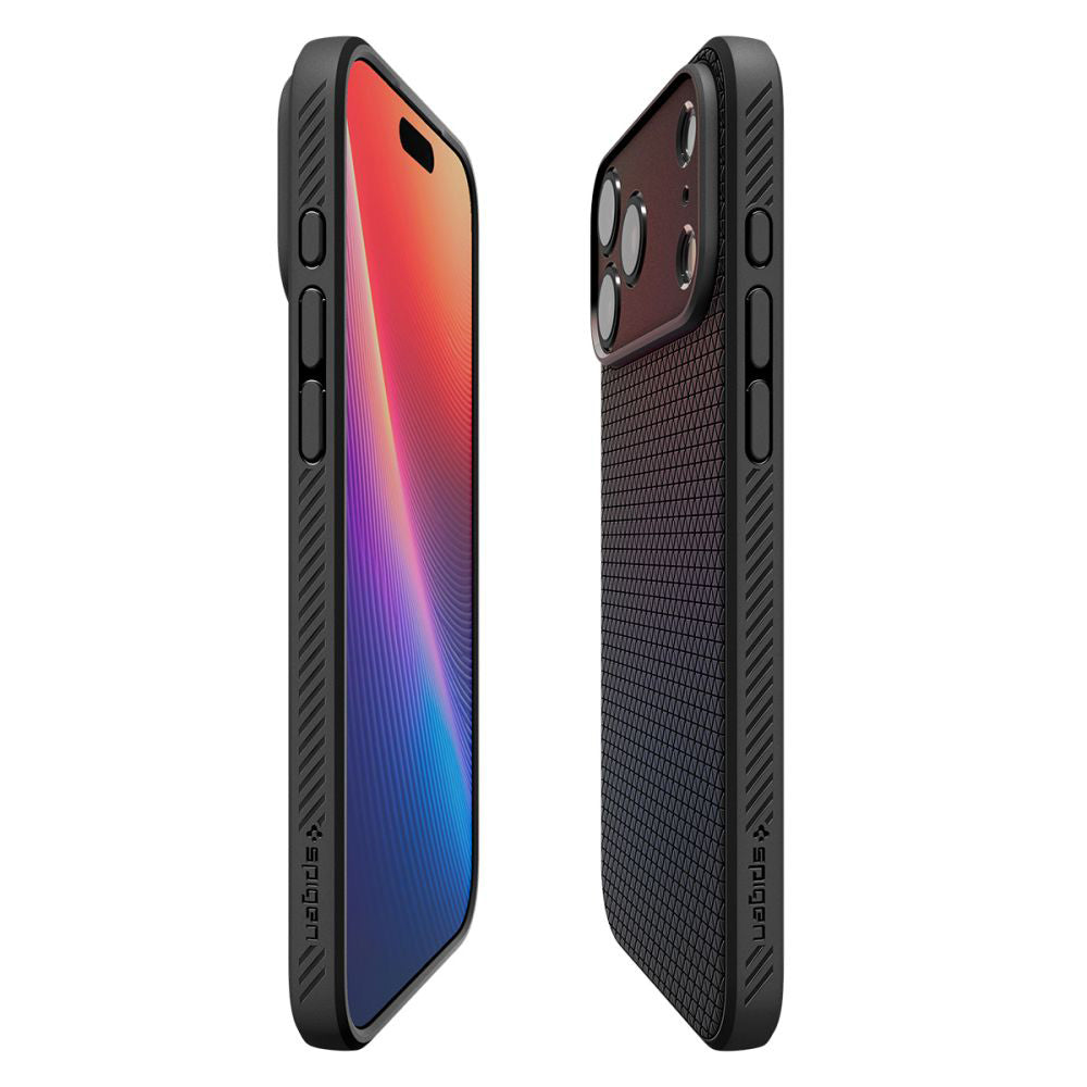 Hülle für Apple iPhone 17 Pro, Spigen, Liquid Air, Mattschwarz