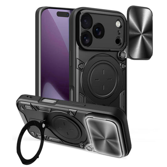 Hülle für Apple iPhone 17 Pro, Techsuit, CamGuard Pro, Schwarz
