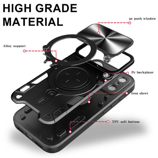 Hülle für Apple iPhone 17 Pro, Techsuit, CamGuard Pro, Rot