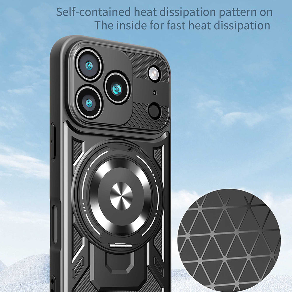 Hülle für Apple iPhone 17 Pro, Techsuit, RuggedCam, Grau