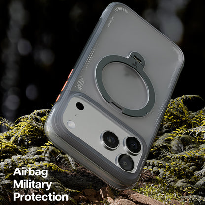 Hülle für Apple iPhone 17 Pro, Torras, Ostand Spin Air, Grau