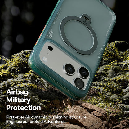 Case for Apple iPhone 17 Pro, Torras, Ostand Spin Air, Green