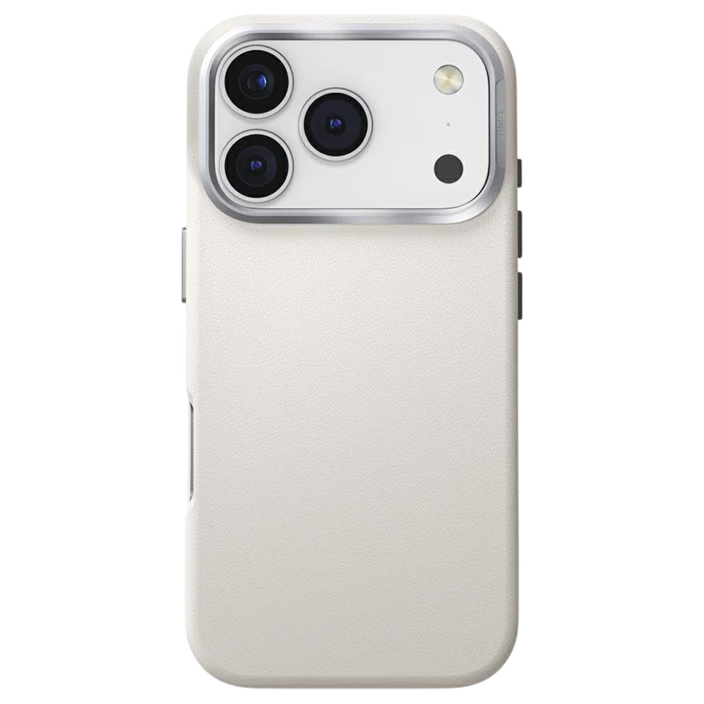 Étui pour Apple iPhone 17 Pro, UNIQ, Lyden Leatherette, Gris