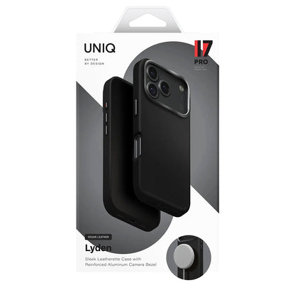 Étui pour Apple iPhone 17 Pro, UNIQ, Lyden Leatherette, Gris
