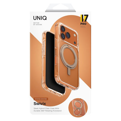 Étui pour Apple iPhone 17 Pro, UNIQ, Swivix, Doré