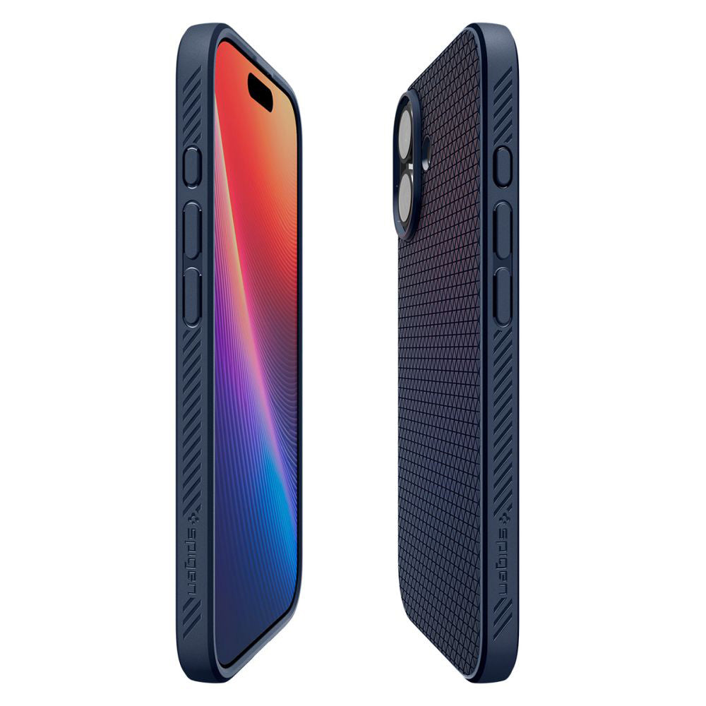 Hülle für Apple iPhone 17, Spigen, Liquid Air, Marineblau