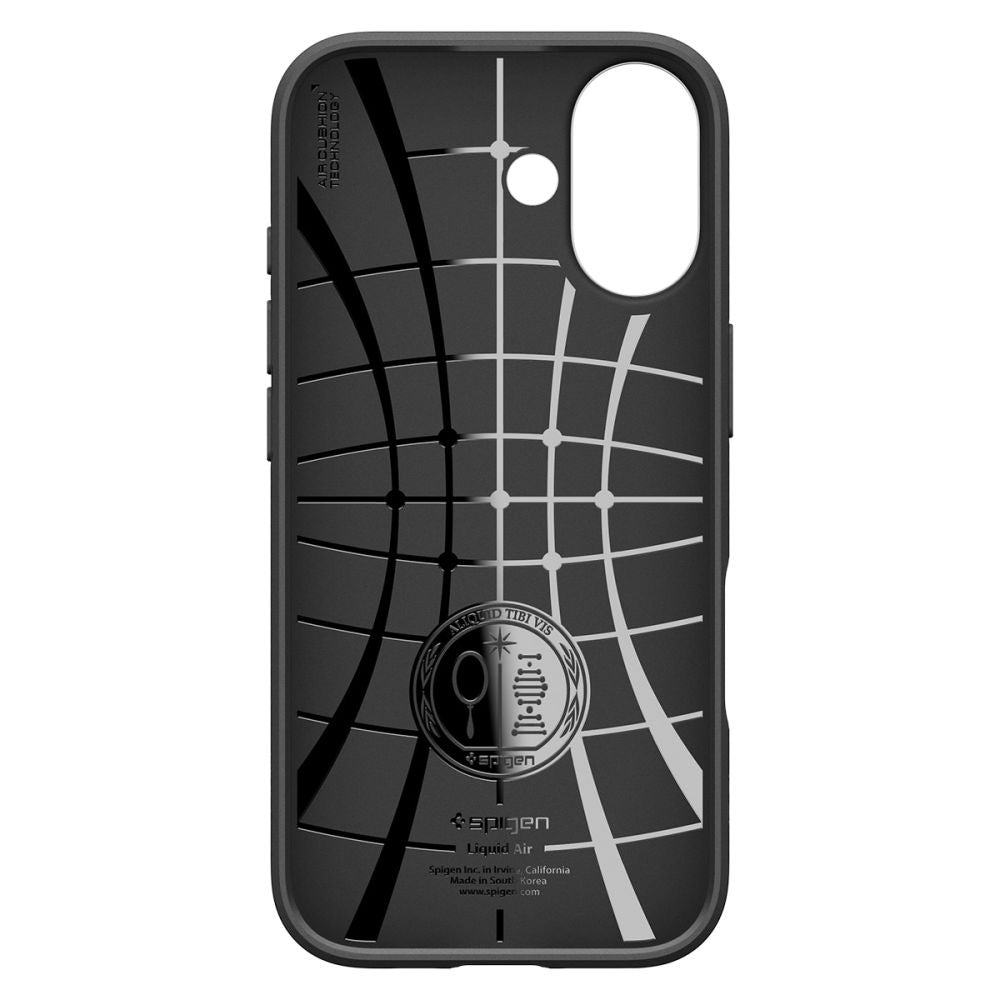 Hülle für Apple iPhone 17, Spigen, Liquid Air, Mattschwarz