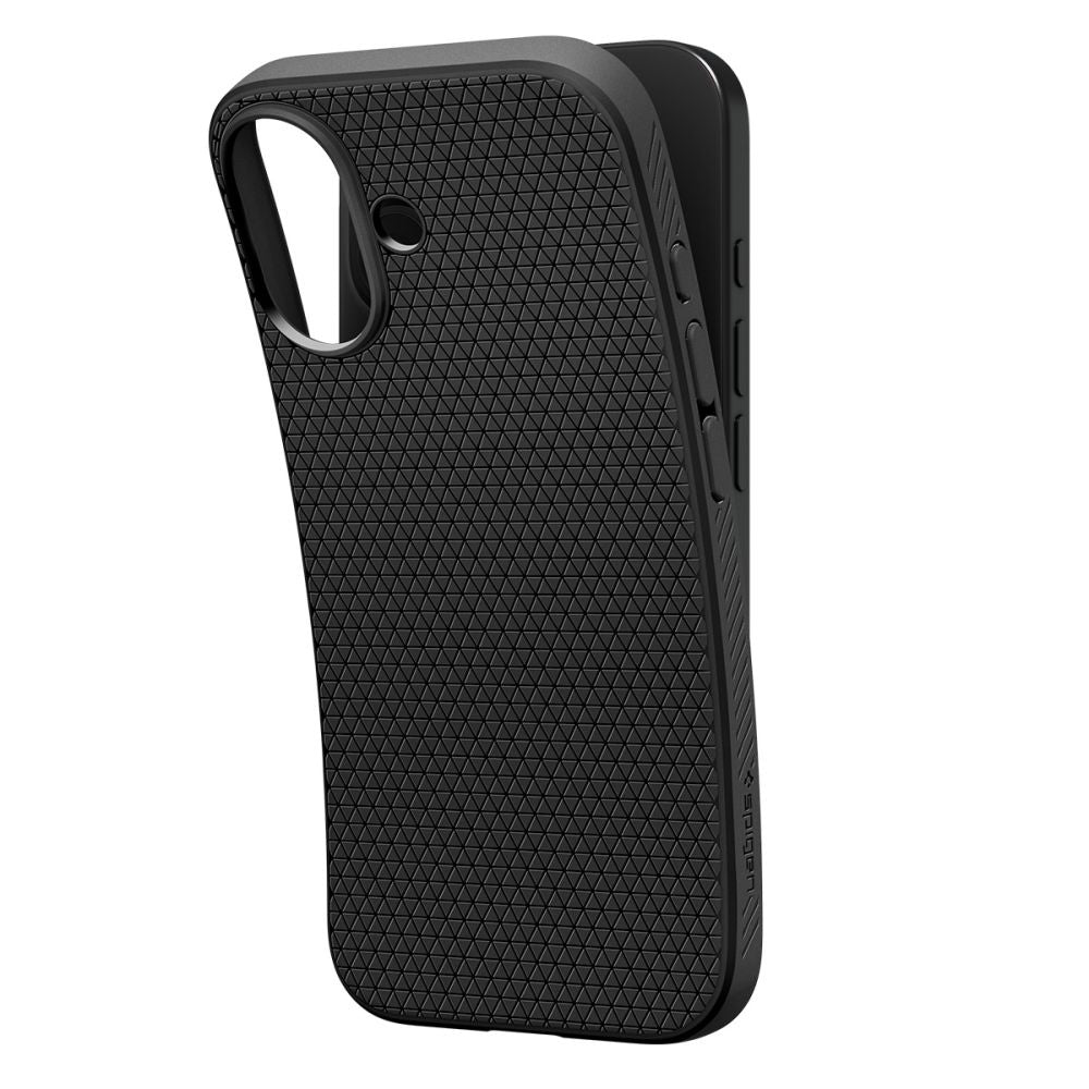 Hülle für Apple iPhone 17, Spigen, Liquid Air, Mattschwarz