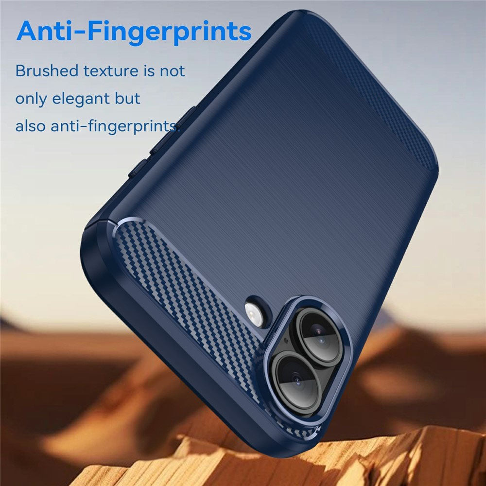Housse pour Apple iPhone 17, Techsuit, Carbone, Bleue