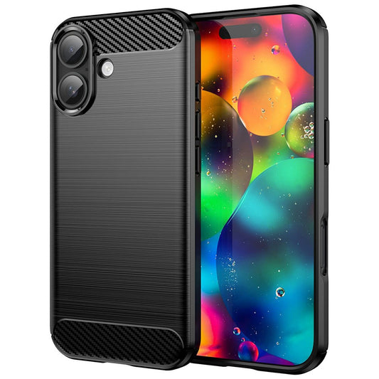 Housse pour Apple iPhone 17, Techsuit, Carbone, Noire