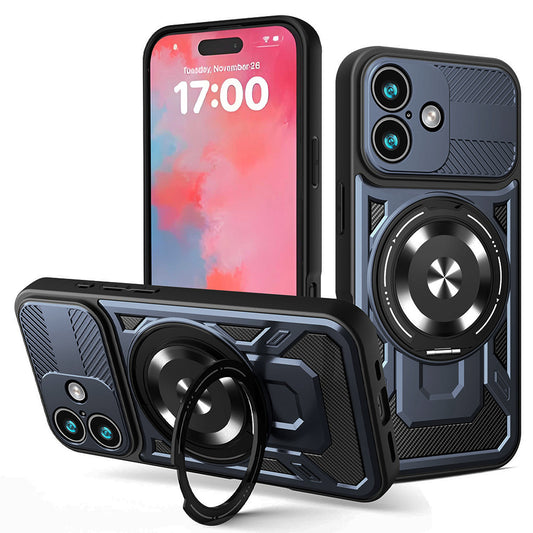 Hülle für Apple iPhone 17, Techsuit, RuggedCam, Blau