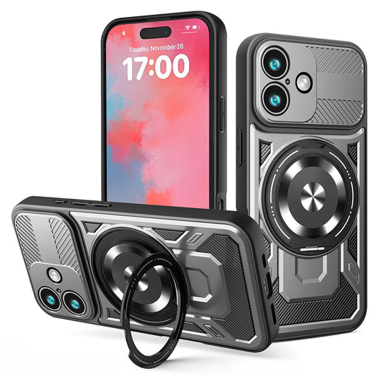 Hülle für Apple iPhone 17, Techsuit, RuggedCam, Grau