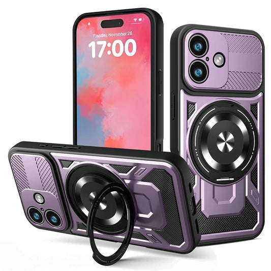 Hülle für Apple iPhone 17, Techsuit, RuggedCam, Lila