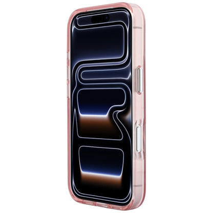 Coque pour Apple iPhone 18 Pro / 17 Pro, Karl Lagerfeld, logo en résine IML Big Signature et cadre métallique, rose