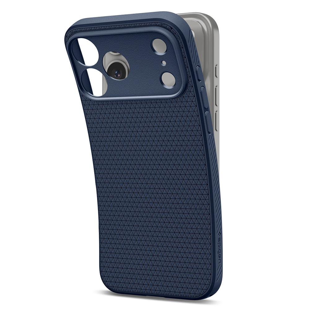 Hülle für Apple iPhone 18 Pro / 17 Pro, Spigen, Liquid Air, Marineblau ACS12150