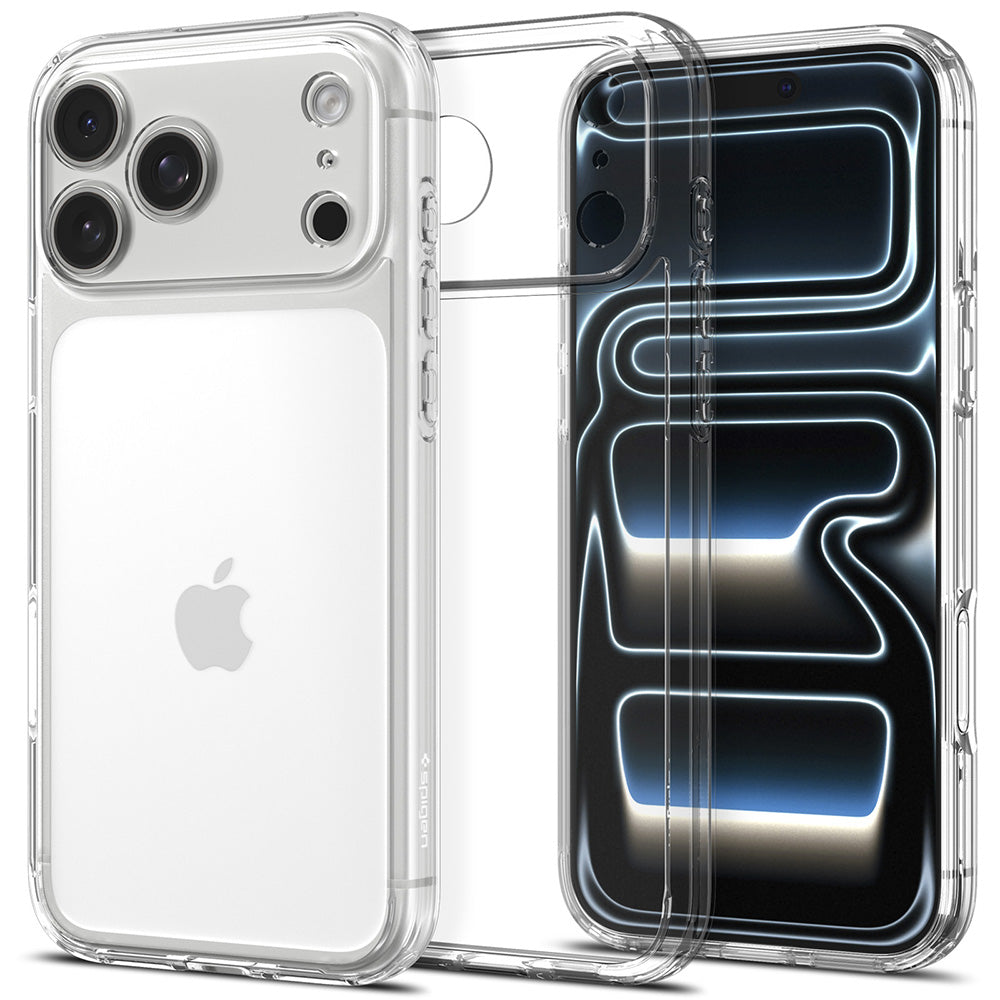 Hülle für Apple iPhone 18 Pro / 17 Pro, Spigen, Ultra Hybrid, Transparent ACS12153