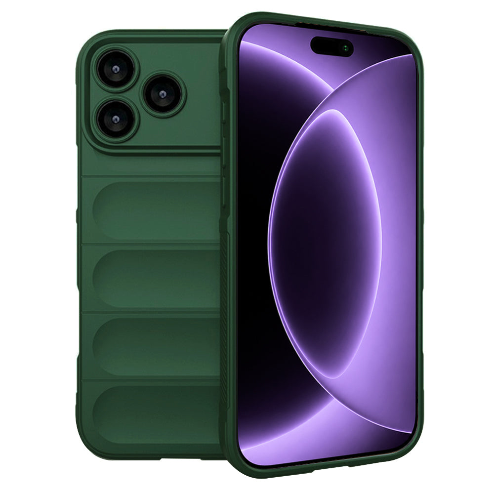 Hülle für Apple iPhone 18 Pro / 17 Pro, Techsuit, Magic Shield, Grün