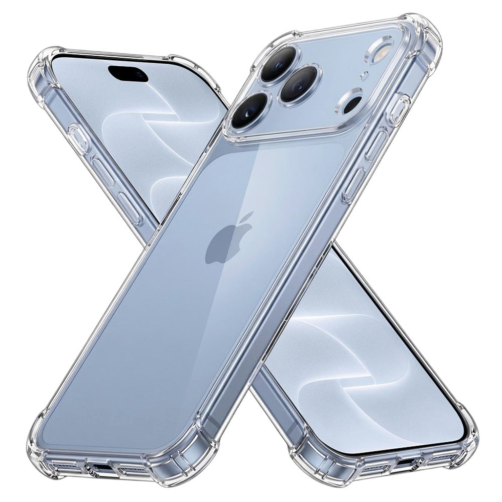 Case for Apple iPhone 18 Pro / 17 Pro, Techsuit, Shockproof Clear, Transparent