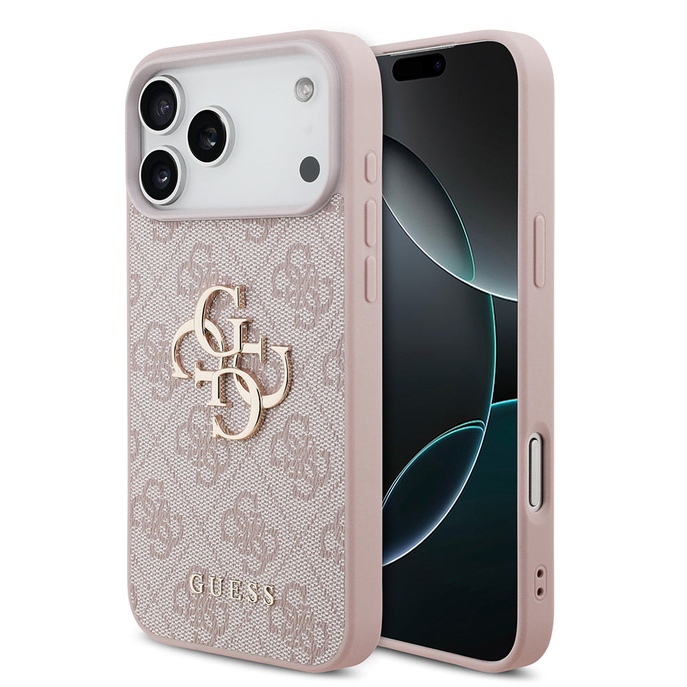 Coque pour Apple iPhone 18 Pro Max / 17 Pro Max, Guess, 4G Big Logo, Rose