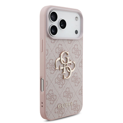 Coque pour Apple iPhone 18 Pro Max / 17 Pro Max, Guess, 4G Big Logo, Rose