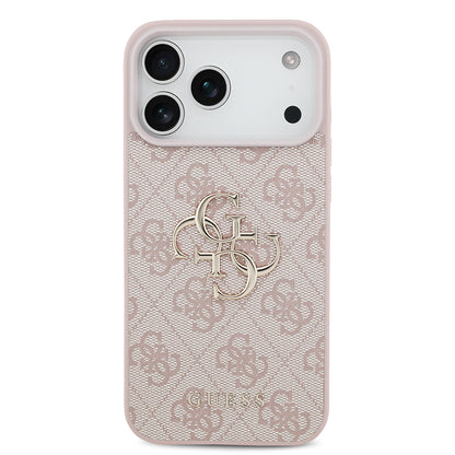 Coque pour Apple iPhone 18 Pro Max / 17 Pro Max, Guess, 4G Big Logo, Rose