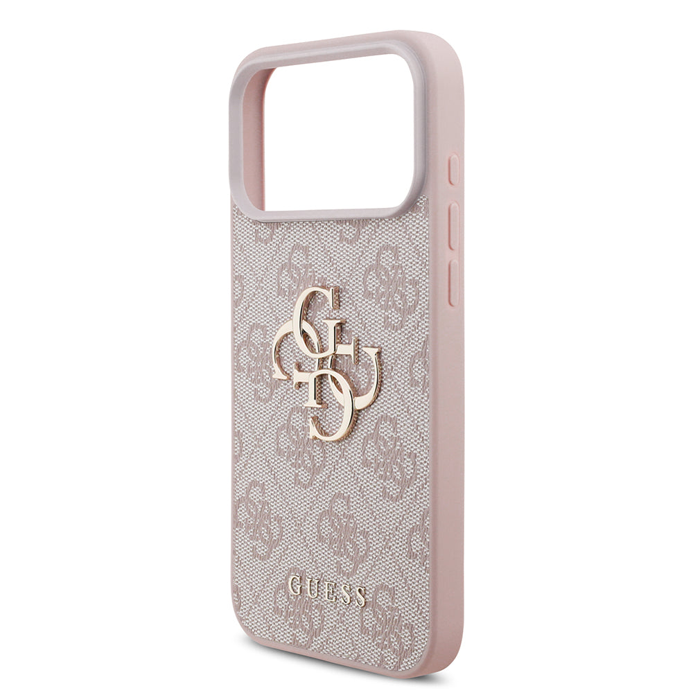 Coque pour Apple iPhone 18 Pro Max / 17 Pro Max, Guess, 4G Big Logo, Rose