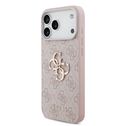 Coque pour Apple iPhone 18 Pro Max / 17 Pro Max, Guess, 4G Big Logo, Rose